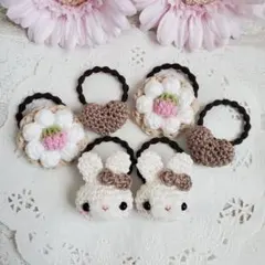 ୨୧ヘアゴムセットJ-201୨୧ヘアゴム⑅﻿ベビー&キッズ⑅﻿ハンドメイド⑅﻿