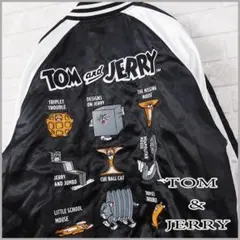 極美品【TOM AND JERRY】ファニーアート/中綿キルト スカジャン