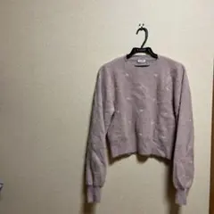 新品未使用INGNI ピンク ハート模様 長袖ニット