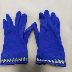 MISSONI 手袋 青色 装飾付き