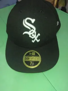 New Era 59FIFTY ブラック キャップ 7 1/2