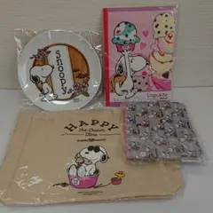 スヌーピー 　グッズ　バッグ　ポーチ　ノート　皿　非売品　新品未使用