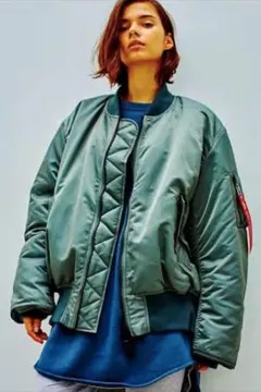 【美品】ALPHA×monkey time 別注 サイドジップ MA-1 L