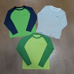 m*u様 mont-bell　アウトドア用ラグランTシャツ3枚セット　長袖　キッ