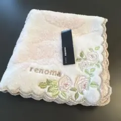 renoma PARIS タオルハンカチ 花柄刺繍のサムネイル