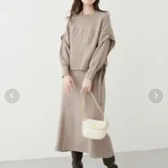 ベスト ロングワンピース