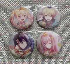プロセカ 6c グリッター缶バッジ ひな祭り　4点セット
