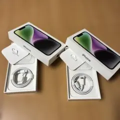 Apple iPhone 14 空箱 付属品セット(2セット) 本体なし
