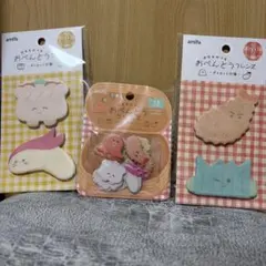 セリア ダイカット付箋　おべんとうフレンズ　フレークシール