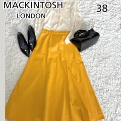 美品 マッキントッシュロンドン ロングフレアスカート 38 マスタードカラーのサムネイル