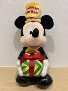 タグ付き未使用品　ミッキーマウス 誕生日ぬいぐるみ　2015