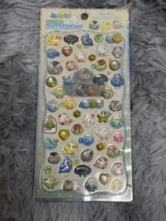 正規品　ふわふわとりのなかまたち ジュエルプチドロップシール