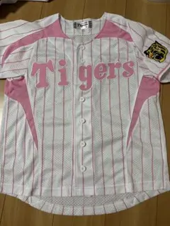 阪神タイガース ライトピンク ストライプ ユニフォーム Tigers Sサイズ