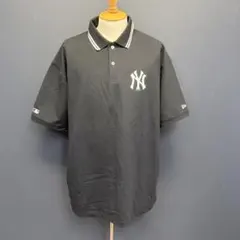 New Era ニューヨークヤンキース ポロシャツ ブラック XXLのサムネイル