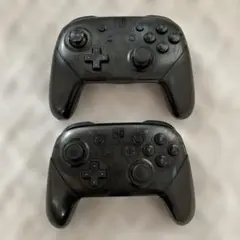 【ジャンク品】任天堂 Nintendo Switch プロコン 純正2個セット