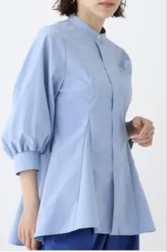 C OPAQUE.CLIP オペークドットクリップ シャーリングペプラム シャツ