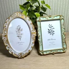 【新品】アンティーク調フォトフレーム 写真立て 結婚式 ２点SET