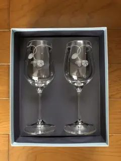 ウェッジウッドグラス６個ワイルドストロベリー 限定品【希少】 ウェッジウッド 廃盤品】ワイルドストロベリー ペアワイングラス