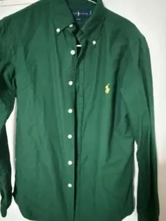 Ralph Lauren グリーン ボタンダウン シャツ