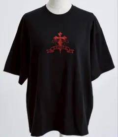 REFLEM レフレム クロス刺繍 半袖Tシャツ ブラックのサムネイル