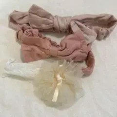 赤ちゃん ヘアバンド 3個セット　ヘアアクセサリー　ベビー　リボン　パーティー