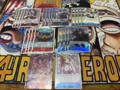 ワンピースカード　赤青エース　デッキパーツ22枚セット