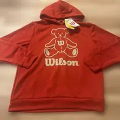 Wilson テディベア パーカー レッド L テニスのサムネイル