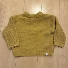 ZARA マスタード からし色　ニットセーター 12-18ヶ月　80㎝　90㎝