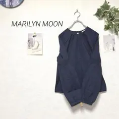 11356 MARILYN MOON バックリボンブラウス コットン 無地