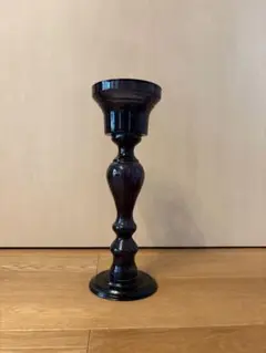 ガラス製 キャンドルホルダー 花器 パープルのサムネイル