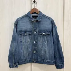 グリーンレーベルリラクシング デニムジャケット カジュアルスタイル 古着 万能