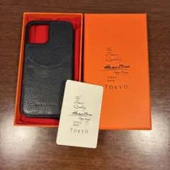 HANATORA 本革レザー iPhone12ケース ブラックのサムネイル