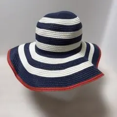 【未使用タグ付】タルティーヌ エ ショコラ 上品 ストライプハット 54-56のサムネイル