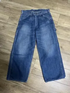 希少デザイン✨SURPLUS ダブルニーペインターデニムパンツ シンチバック 希少デザイン✨SURPLUS ダブルニーペインターデニムパンツ シンチ