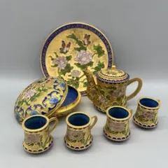 中国 ヴィンテージ 陶器 青花釉裏紅 茶道具 茶 プーアール 普洱茶 抱月