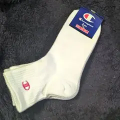 Champion ホワイトリブソックス