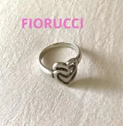 FIORUCCI　シルバーリング ハート 2連デザイン