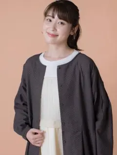 【ゆべし×Samansa Mos2】切替2WAYワンピース ブラウン