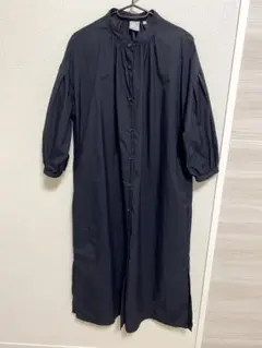 TARAS BOULBA ブラック 長袖シャツワンピース M