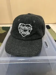 HUMAN MADE ハートロゴ ウールキャップ グレーのサムネイル
