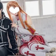 アスナ コスプレ衣装 ウィッグセット Mサイズ