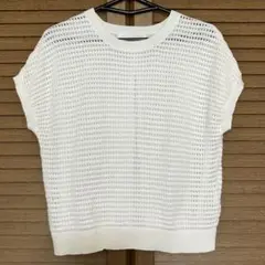 【ARCHIVES】　ホワイト　バック切り替えデザイン　トップス　Fのサムネイル