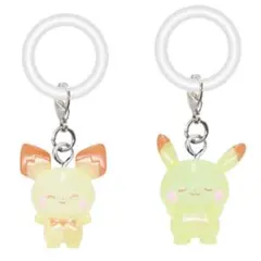 ポケピース　めじるしガチャマスコット　ピチュー　ピカチュウ　めじるしアクセサリー