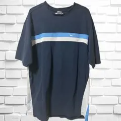 古着 NIKE Tシャツ ネイビー 銀タグ 00s 90s