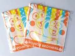 POINCO BROTHERS キャラクターハンドタオル 2枚セット