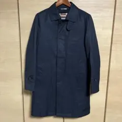 バーバリーノバチェック風　トゥエンティーフォーヘブン　ステンカラーコート　M