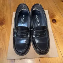 HARUTA ブラック ローファー