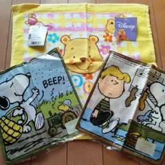 ハンドタオル:くまのプーさん★ミニハンカチ:スヌーピー