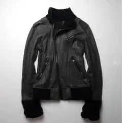 Archive Coated Riders Blouson 変形 斜めジップ