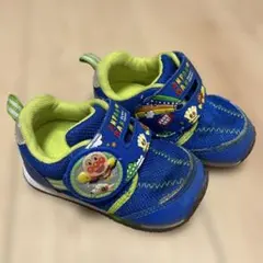 アンパンマン ベビーシューズ 青　14cm